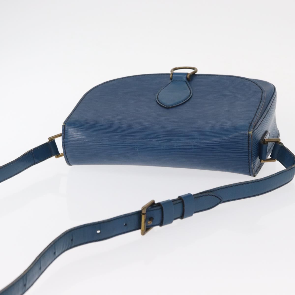 LOUIS VUITTON Epi Saint Cloud GM Shoulder Bag Toledo Blue M52195 LV Auth 155919