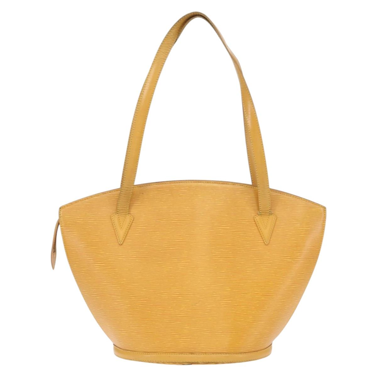 LOUIS VUITTON Epi Saint Jacques Shopping Shoulder Bag Yellow M52269 Auth 155921