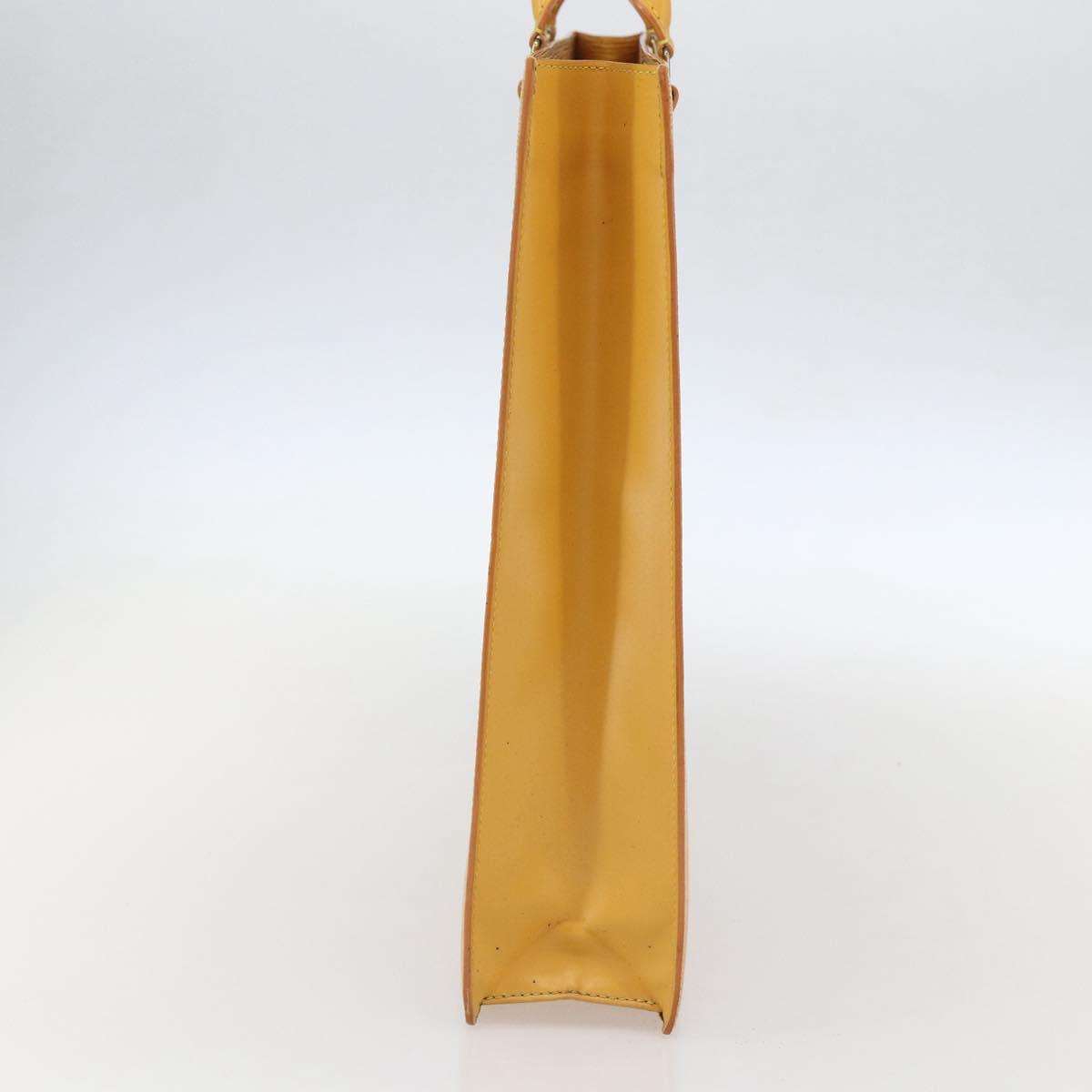 LOUIS VUITTON Epi Sac Plat Hand Bag Yellow M52079 LV Auth 155922