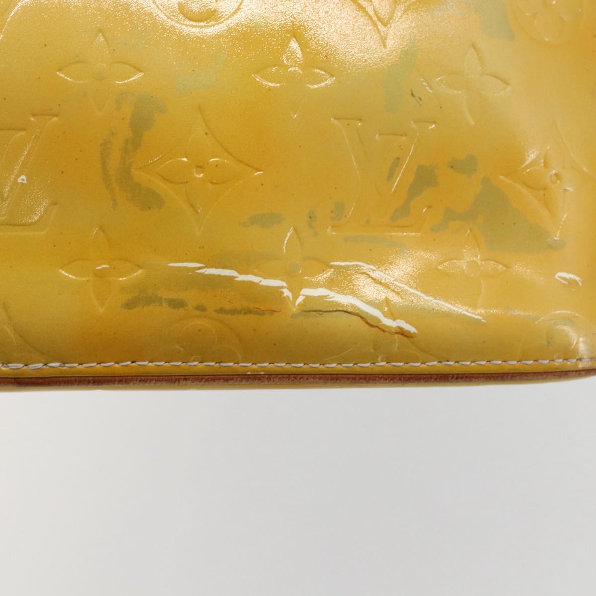 LOUIS VUITTON Monogram Vernis Houston Hand Bag Gris M91053 LV Auth 155923