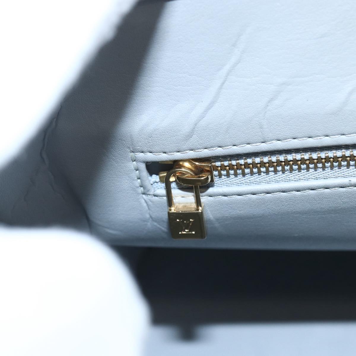 LOUIS VUITTON Monogram Vernis Houston Hand Bag Gris M91053 LV Auth 155923