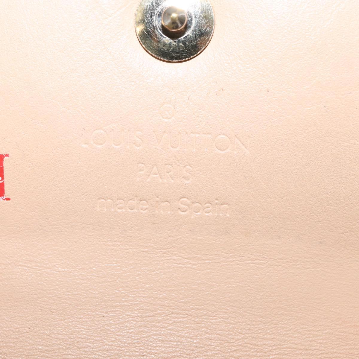 LOUIS VUITTON Multicolor Anvelop Cult De Vuitto Case White M66557 LV Auth 155925