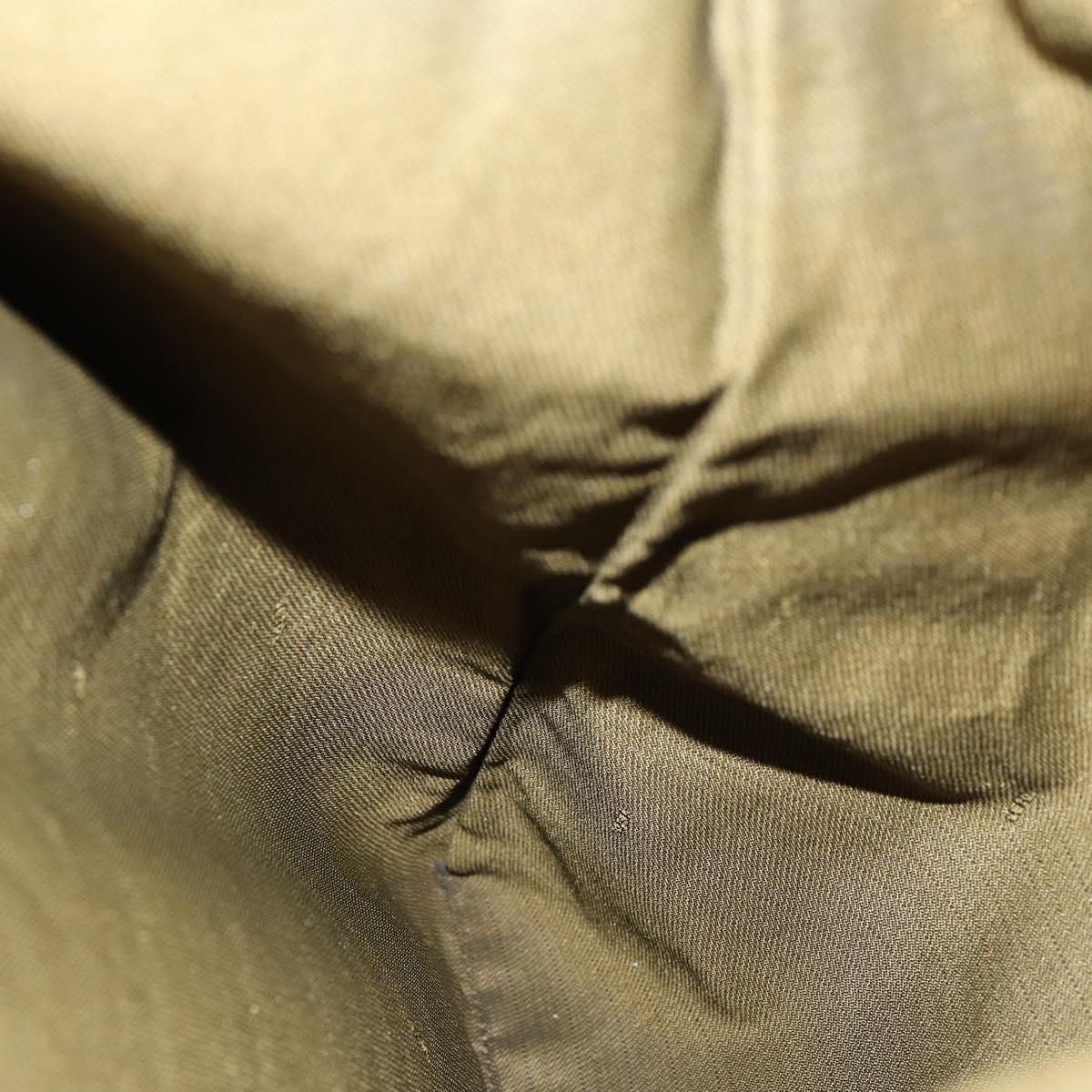 FENDI Zucca Canvas Shoulder Bag Black Brown Auth 155940