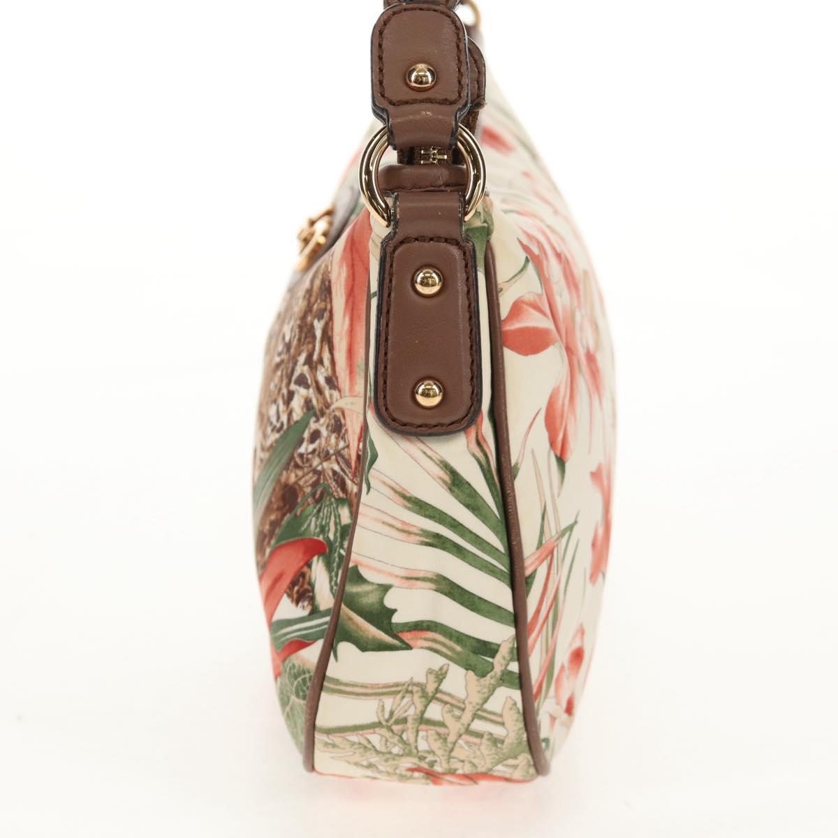 Salvatore Ferragamo Shoulder Bag Nylon Multicolor Gold Auth 155947V