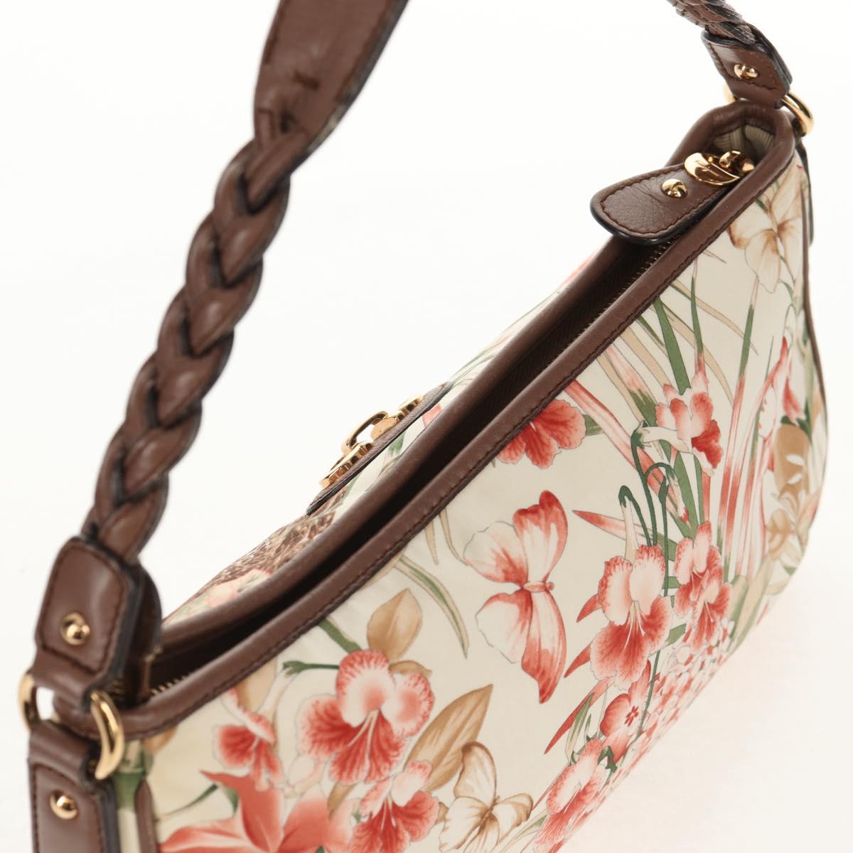 Salvatore Ferragamo Shoulder Bag Nylon Multicolor Gold Auth 155947V