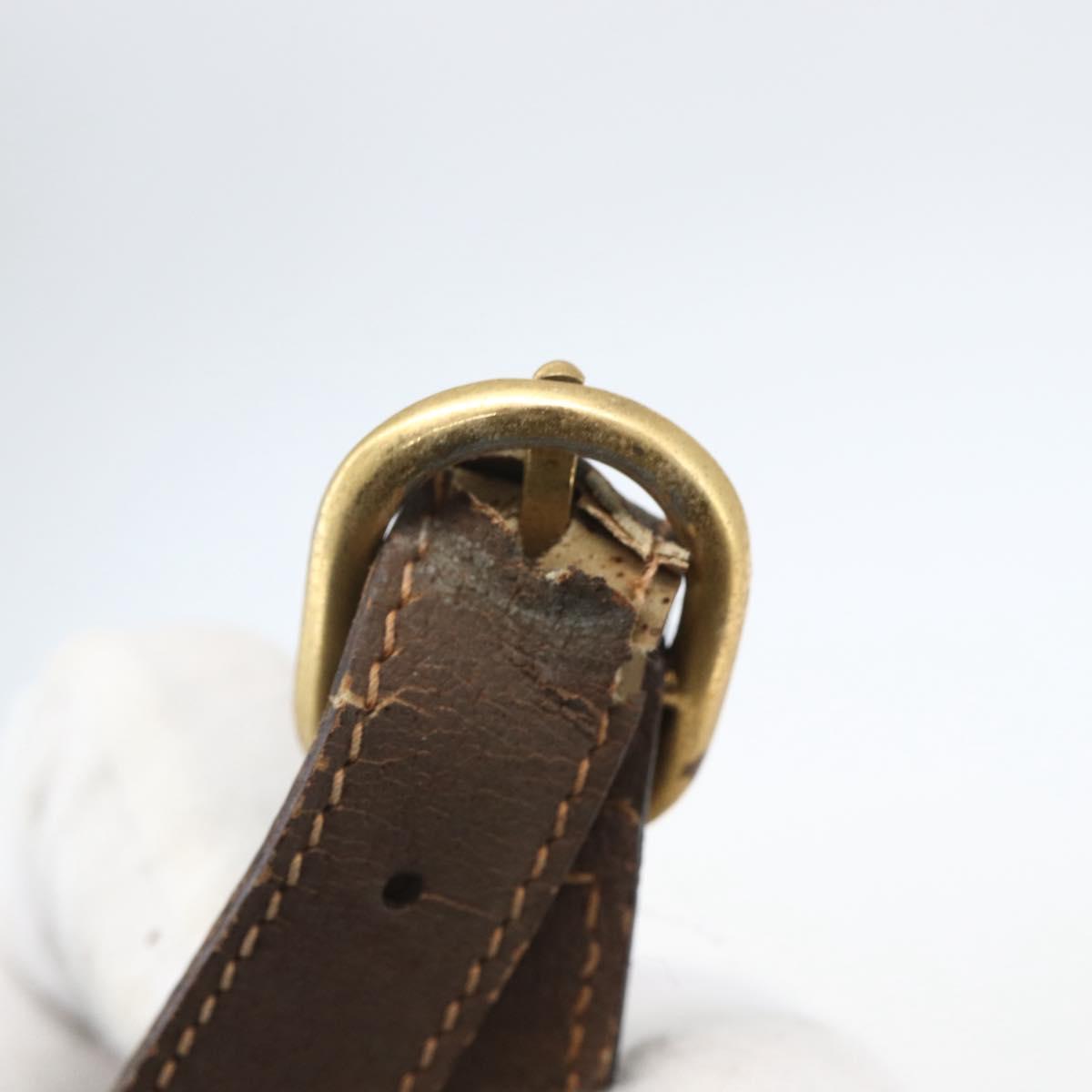 GUCCI GG Supreme Web Sherry Line Bag PVC Beige Gold 164 02 034 Auth 155951