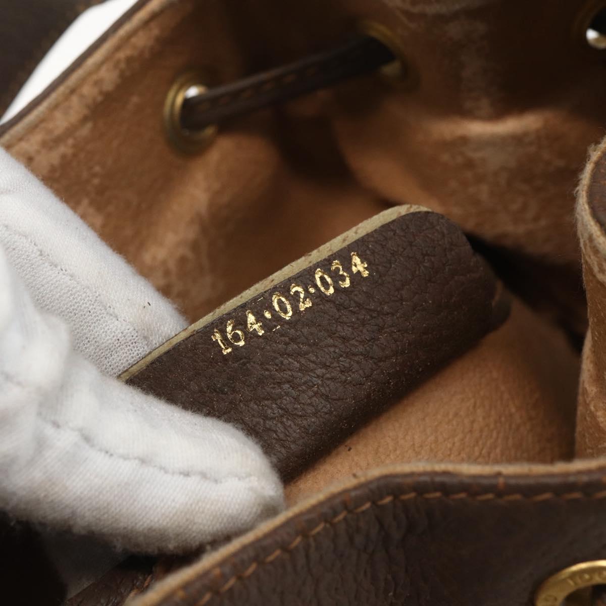 GUCCI GG Supreme Web Sherry Line Bag PVC Beige Gold 164 02 034 Auth 155951