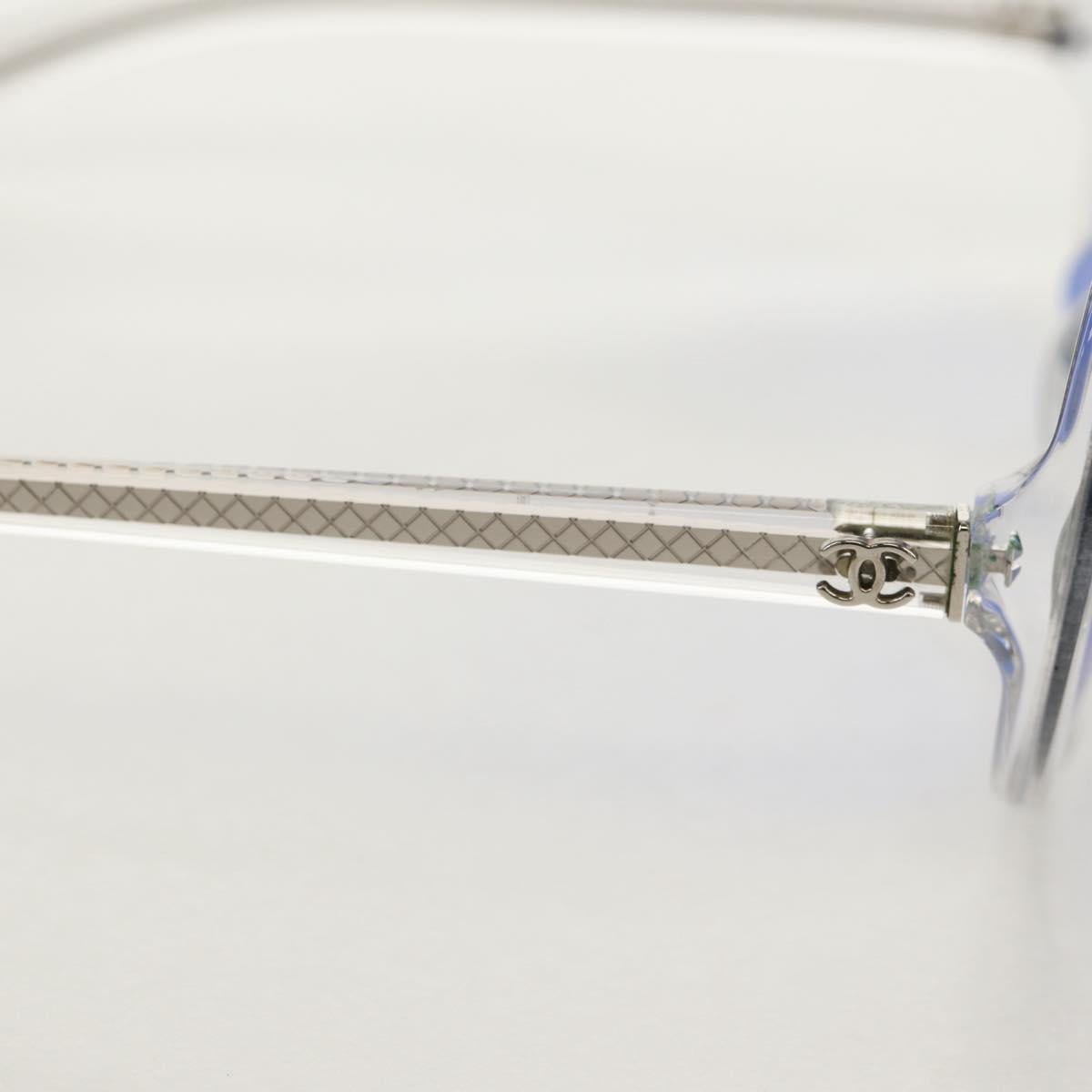 CHANEL Sunglasses plastic Blue CC Auth 155953M