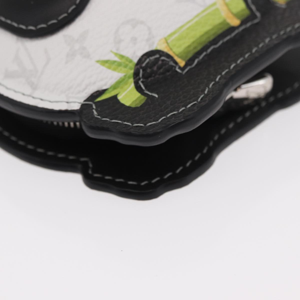 LOUIS VUITTON Monogram Bag Charm L Panda Charm White Black M03397 Auth 155958SM