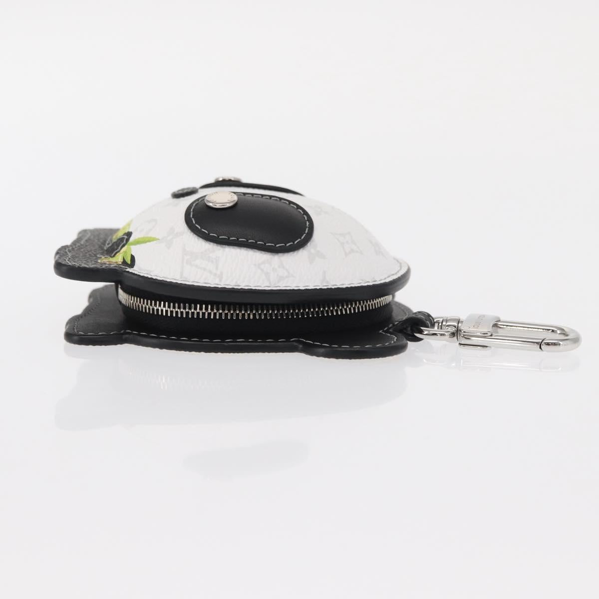 LOUIS VUITTON Monogram Bag Charm L Panda Charm White Black M03397 Auth 155958SM