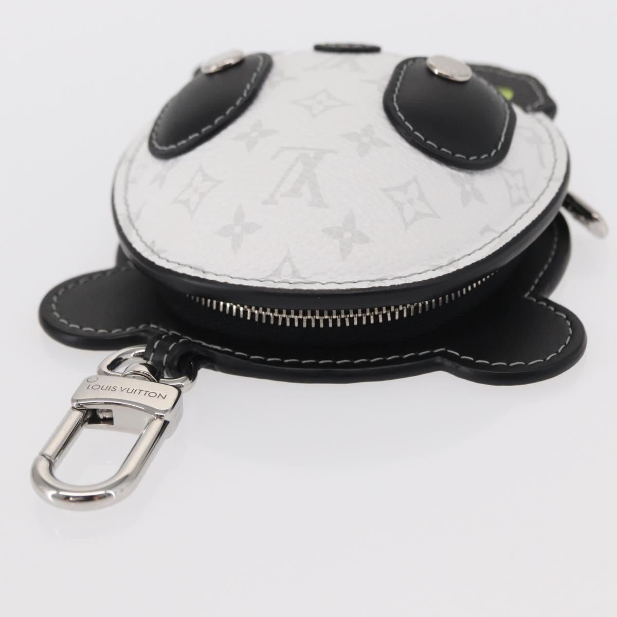 LOUIS VUITTON Monogram Bag Charm L Panda Charm White Black M03397 Auth 155958SM
