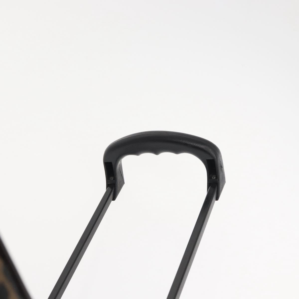 FENDI Carry Case Zucca Canvas Trunk Black Brown Auth 155959SAV