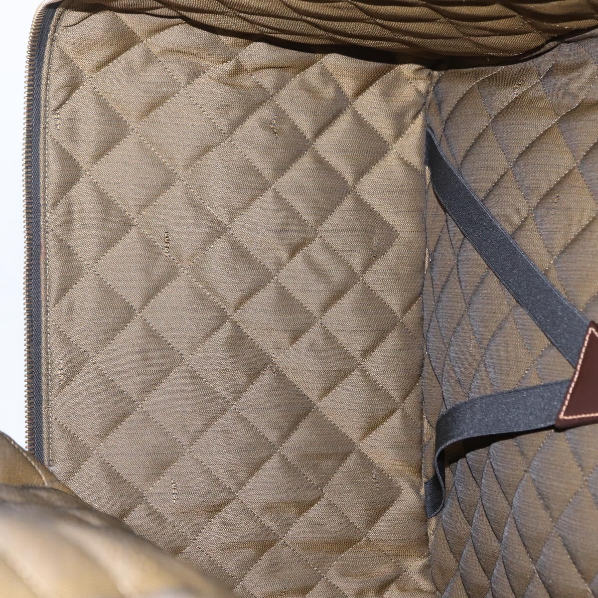 FENDI Carry Case Zucca Canvas Trunk Black Brown Auth 155959SAV