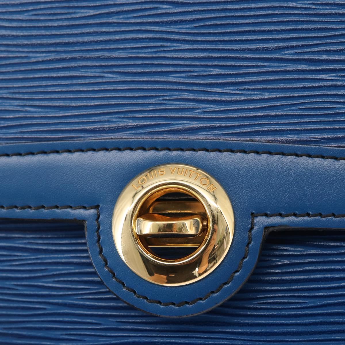 LOUIS VUITTON Epi Pochette Arche Shoulder Bag Blue M52575 LV Auth 155971