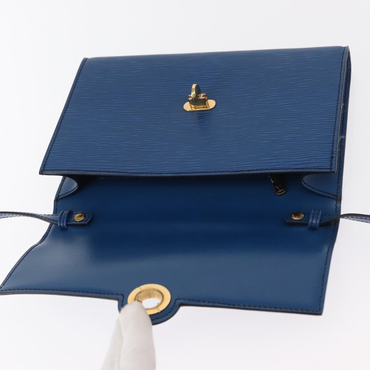 LOUIS VUITTON Epi Pochette Arche Shoulder Bag Blue M52575 LV Auth 155971