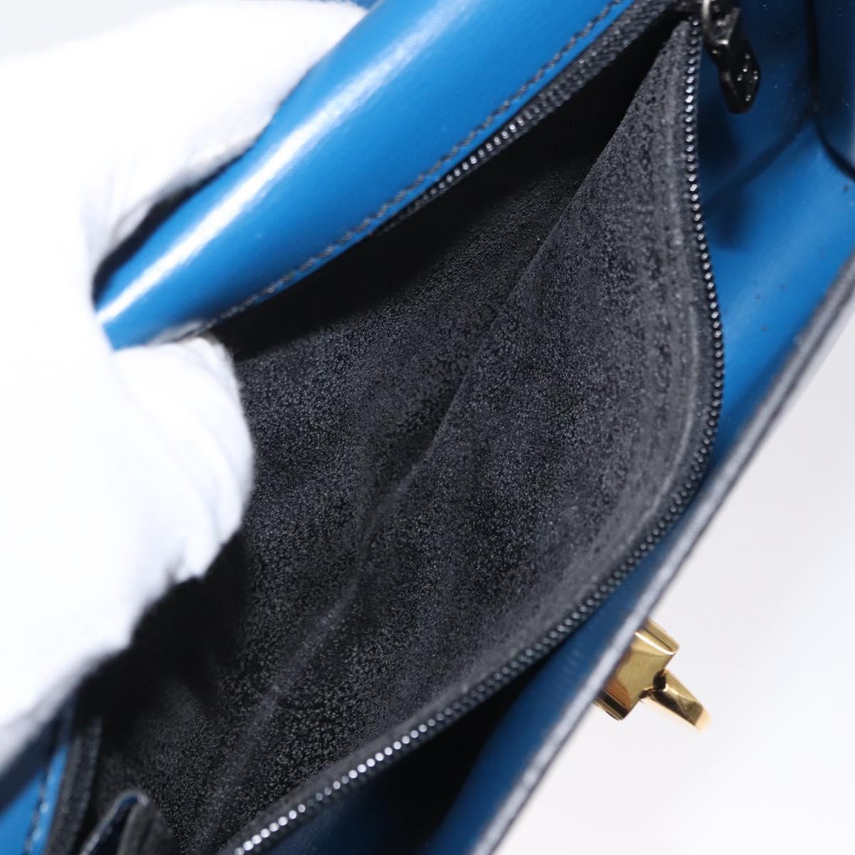 LOUIS VUITTON Epi Pochette Arche Shoulder Bag Blue M52575 LV Auth 155971