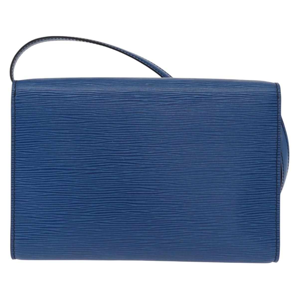 LOUIS VUITTON Epi Pochette Arche Shoulder Bag Blue M52575 LV Auth 155971