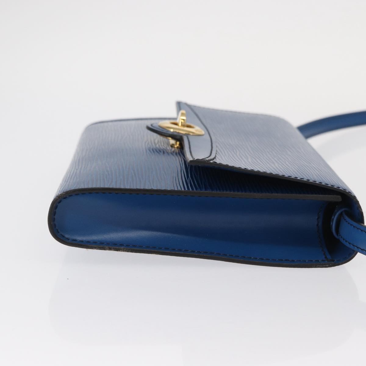 LOUIS VUITTON Epi Pochette Arche Shoulder Bag Blue M52575 LV Auth 155971