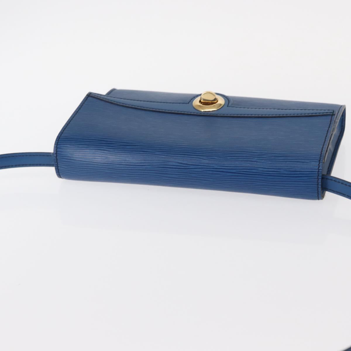 LOUIS VUITTON Epi Pochette Arche Shoulder Bag Blue M52575 LV Auth 155971