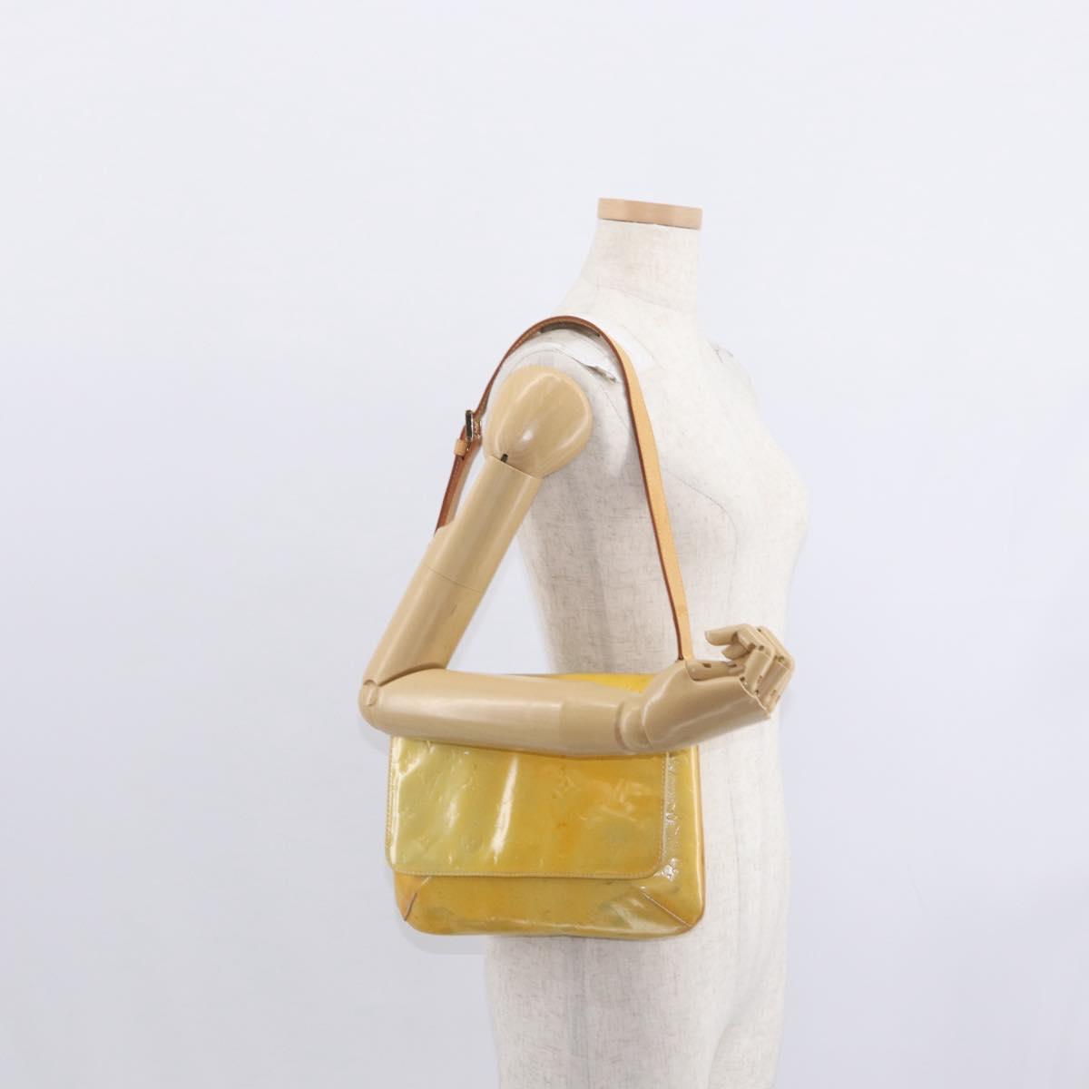 LOUIS VUITTON Monogram Vernis Thompson Street Bag Gris M91008 LV Auth 155972