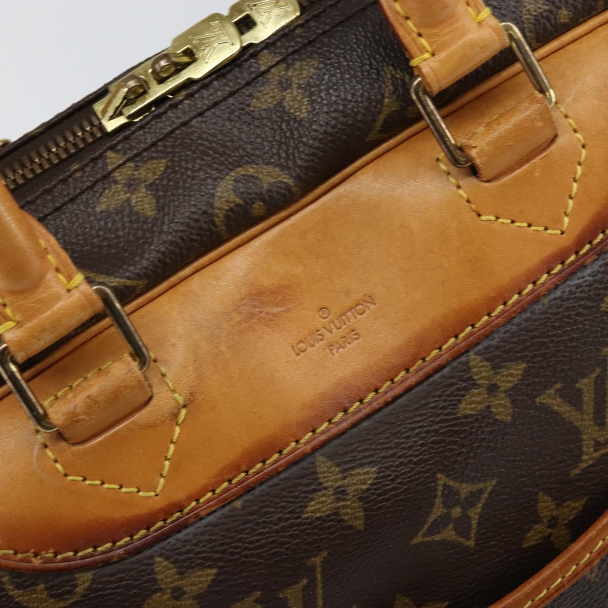 LOUIS VUITTON Monogram Deauville Hand Bag M47270 LV Auth 155974