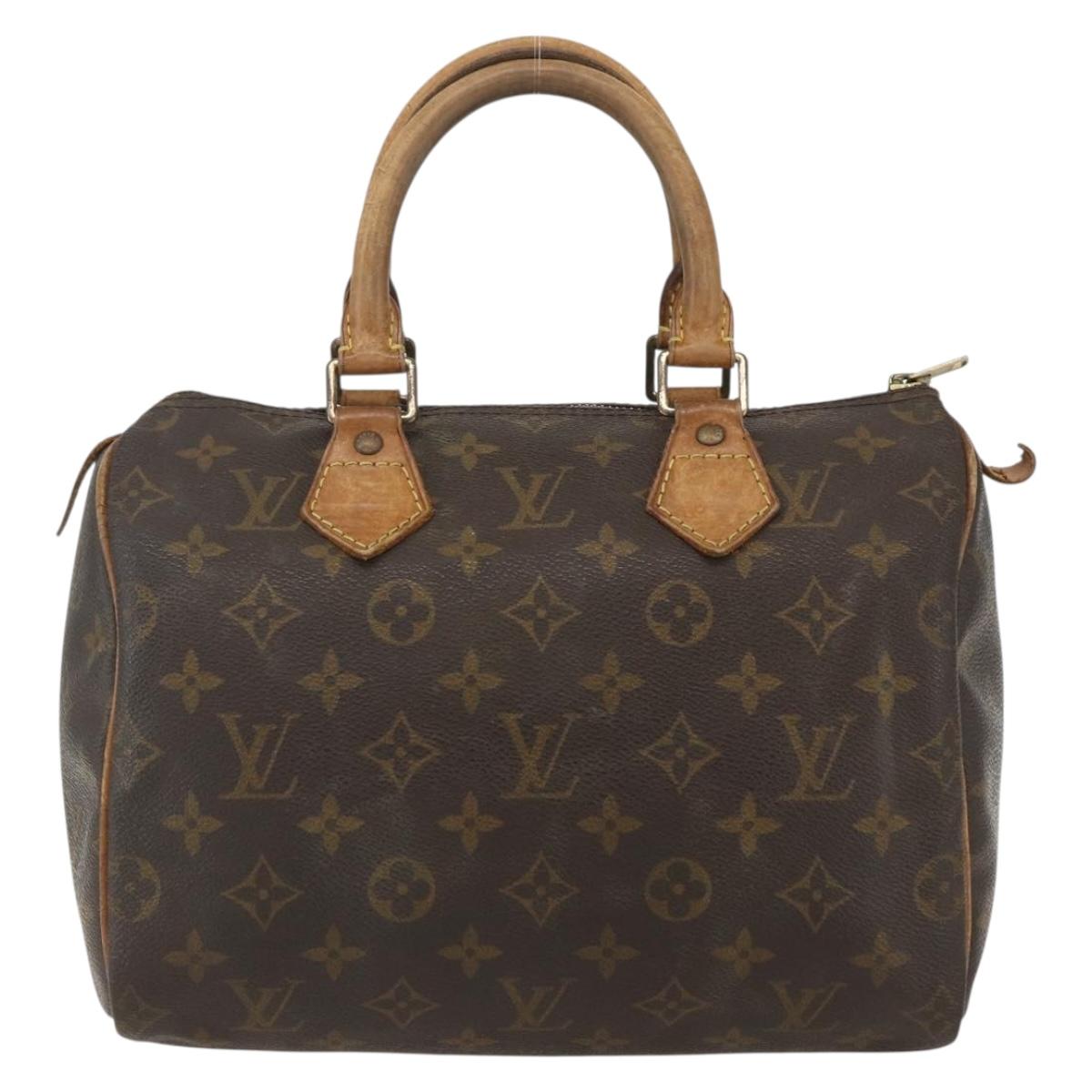 LOUIS VUITTON Monogram Speedy 25 Hand Bag M41528 LV Auth 155988