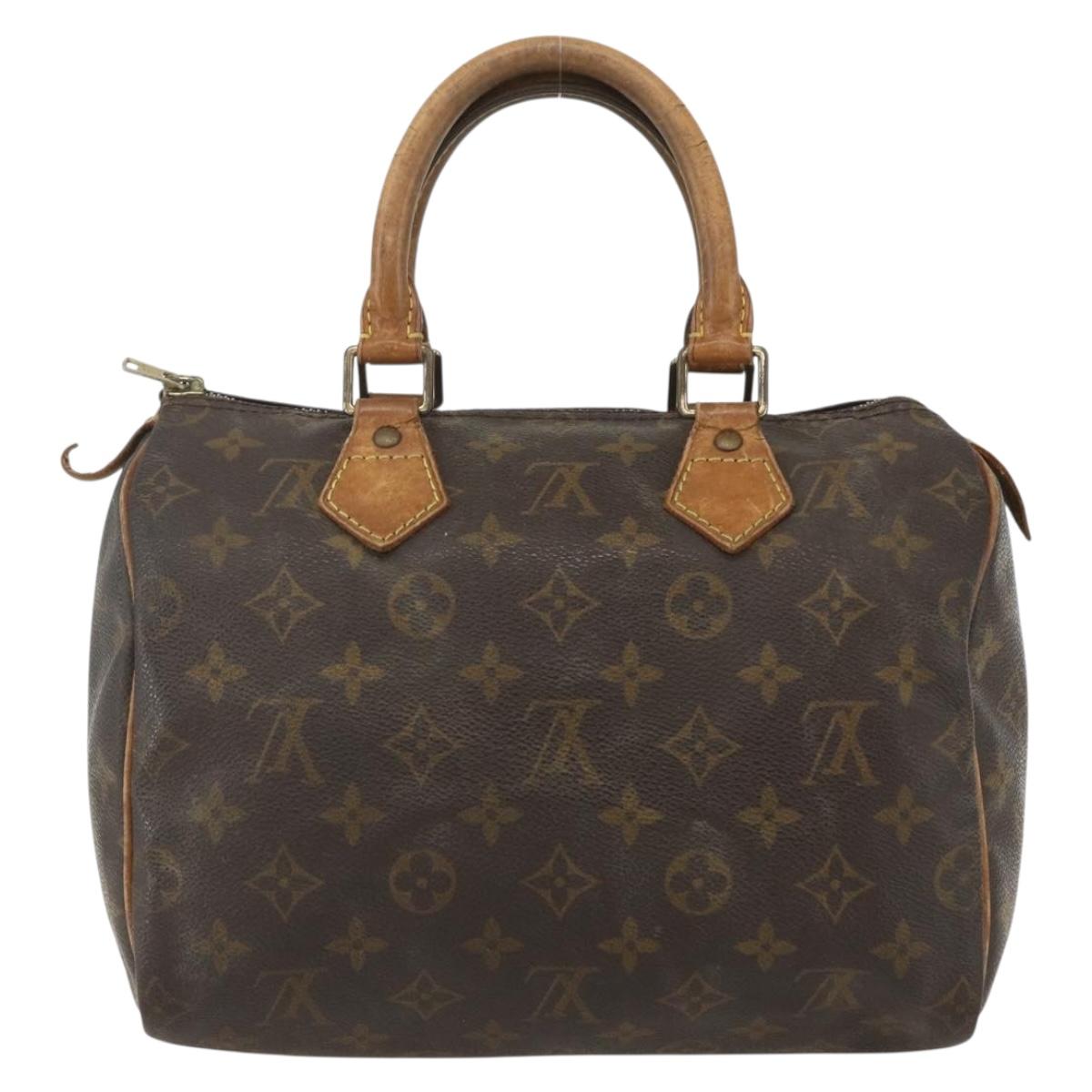 LOUIS VUITTON Monogram Speedy 25 Hand Bag M41528 LV Auth 155988