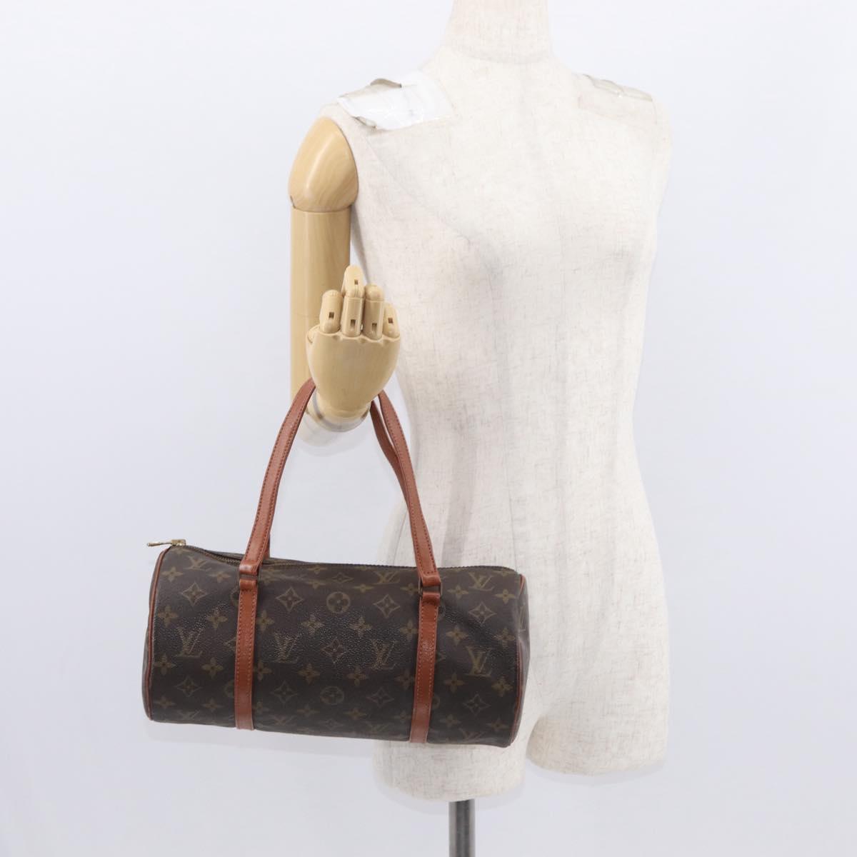 LOUIS VUITTON Monogram Papillon 30 Hand Bag M51385 LV Auth 155989