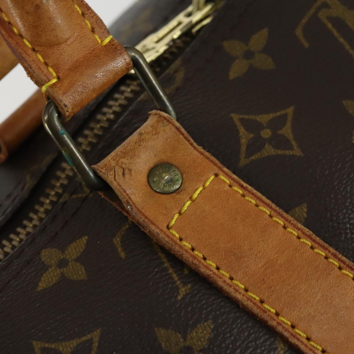 LOUIS VUITTON Monogram Keepall 55 Boston Bag M41424 LV Auth 155991