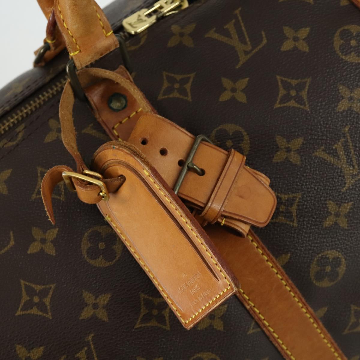 LOUIS VUITTON Monogram Keepall 55 Boston Bag M41424 LV Auth 155991