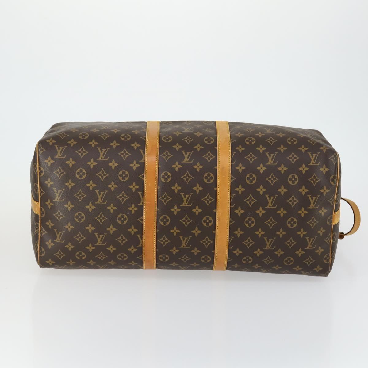 LOUIS VUITTON Monogram Keepall Bandouliere 55 Boston Bag M41414 LV Auth 155996