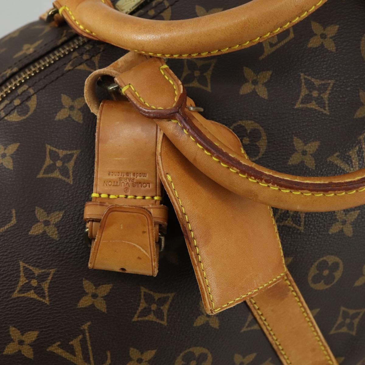 LOUIS VUITTON Monogram Keepall Bandouliere 55 Boston Bag M41414 LV Auth 155996