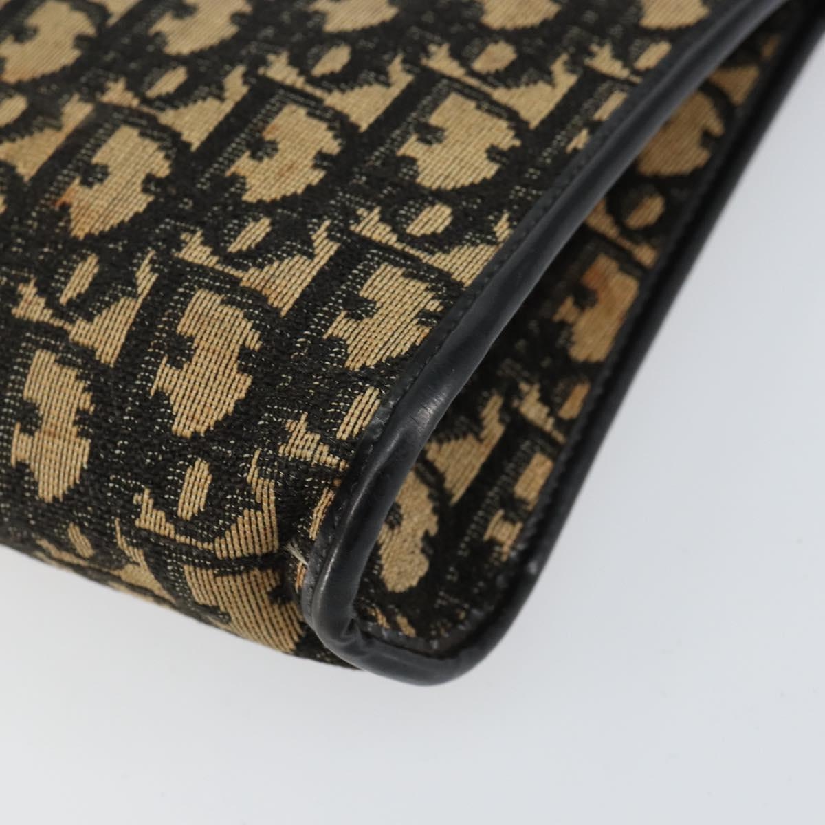 Christian Dior Trotter Canvas Shoulder Bag Navy Auth 156000