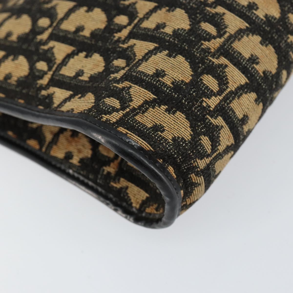 Christian Dior Trotter Canvas Shoulder Bag Navy Auth 156000