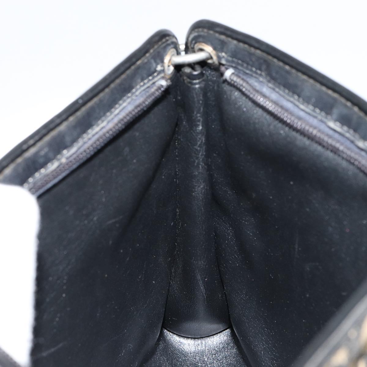 Christian Dior Trotter Canvas Shoulder Bag Navy Auth 156000