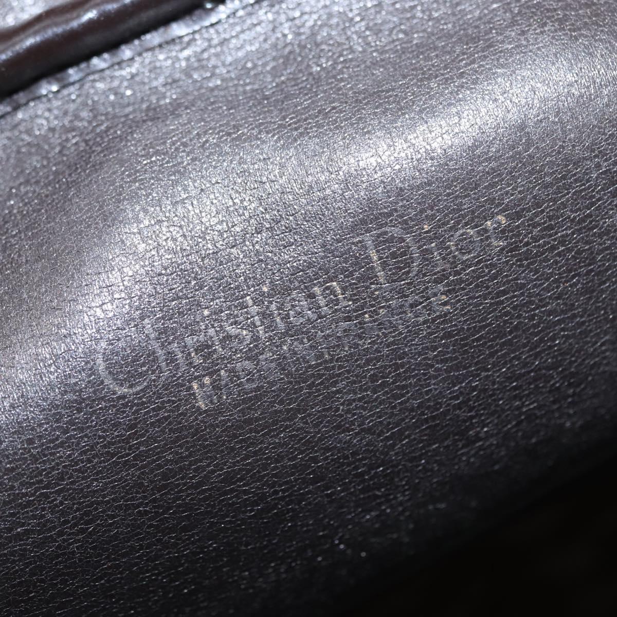 Christian Dior Trotter Canvas Shoulder Bag Brown Auth 156003