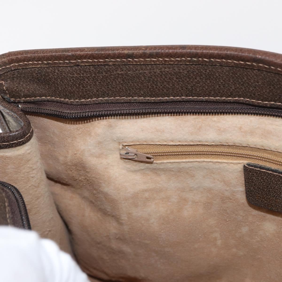 GUCCI GG Supreme Web Sherry Line Hand Bag PVC Beige Gold 010 378 Auth 156033