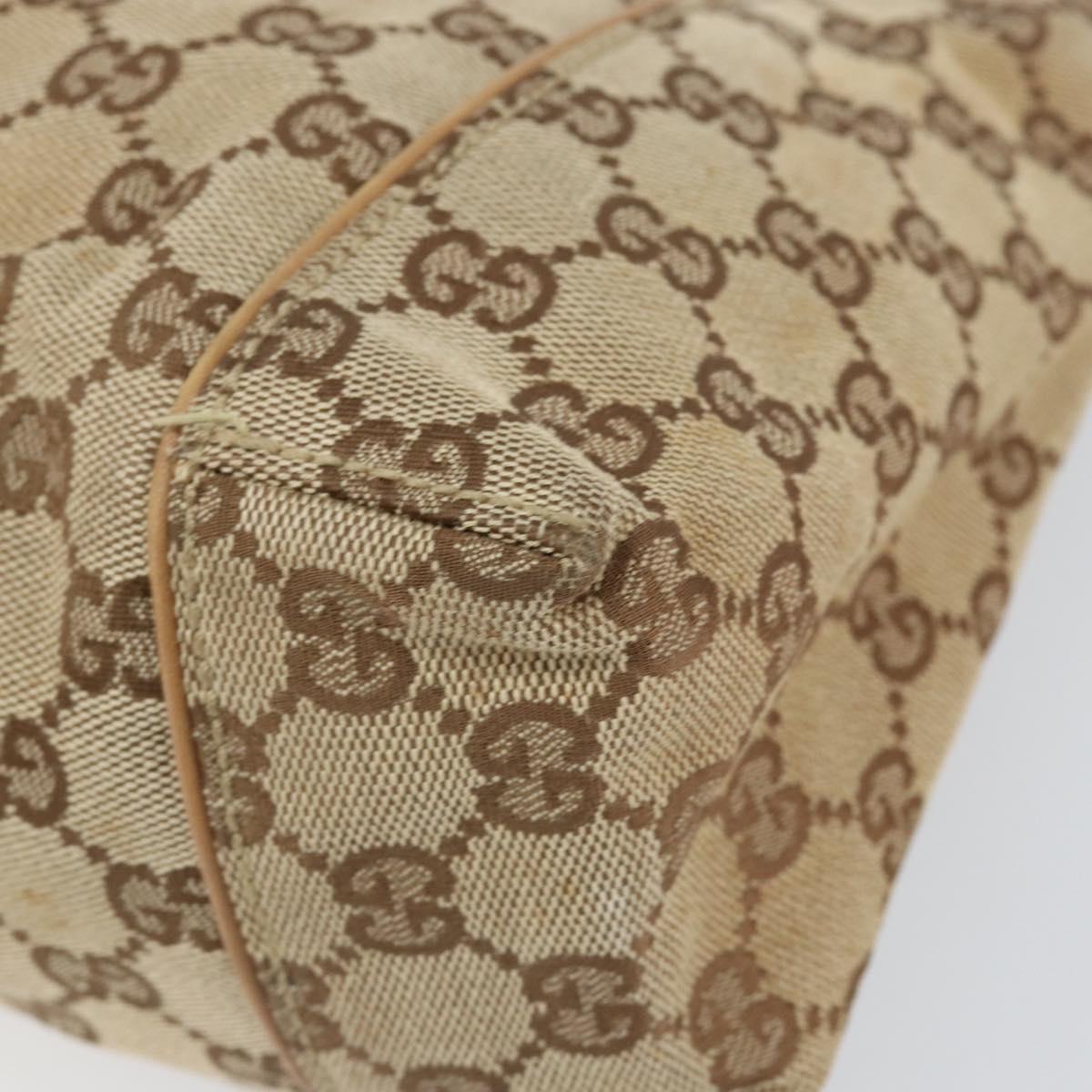 GUCCI GG Canvas Shoulder Bag Beige 101333 Auth 156039