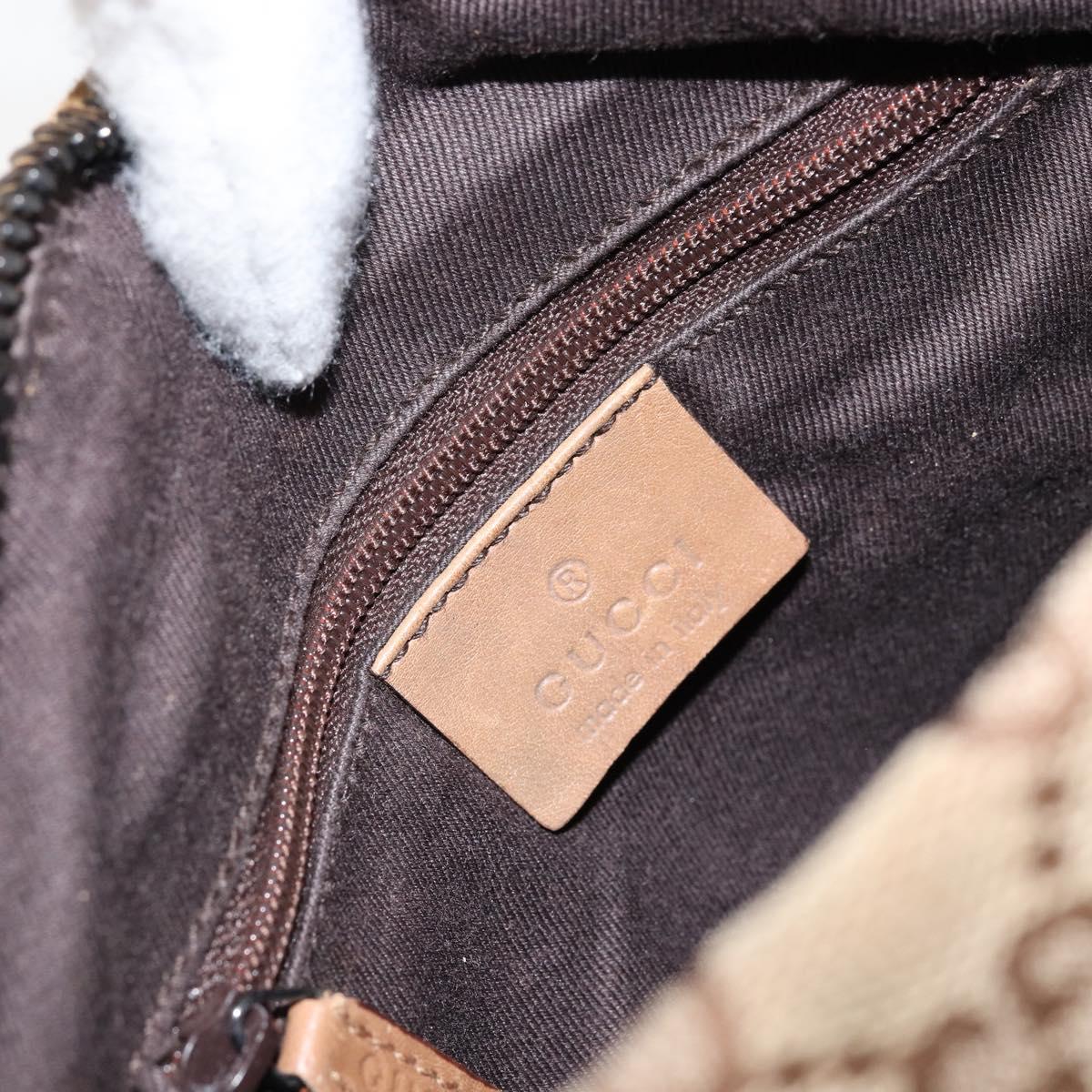 GUCCI GG Canvas Shoulder Bag Beige 101333 Auth 156039