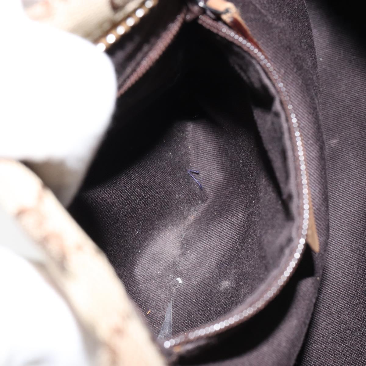 GUCCI GG Canvas Shoulder Bag Beige 101333 Auth 156039