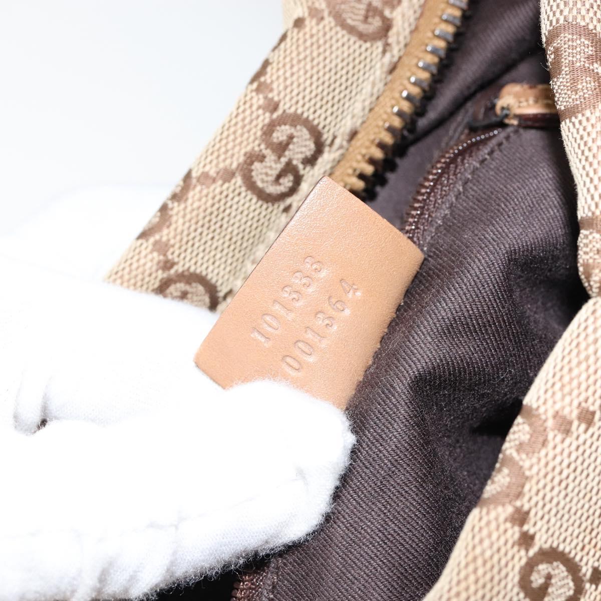 GUCCI GG Canvas Shoulder Bag Beige 101333 Auth 156039