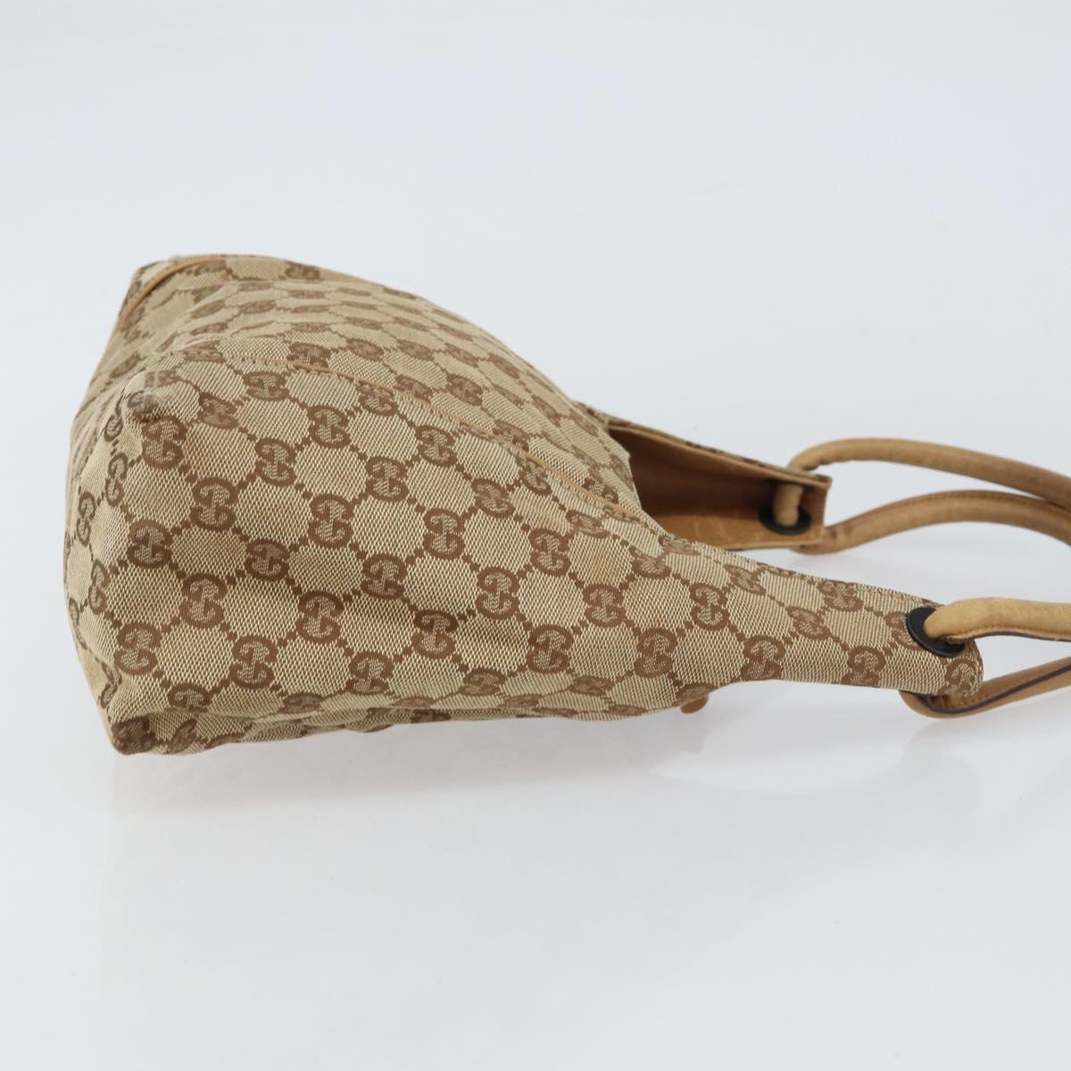 GUCCI GG Canvas Shoulder Bag Beige 101333 Auth 156039