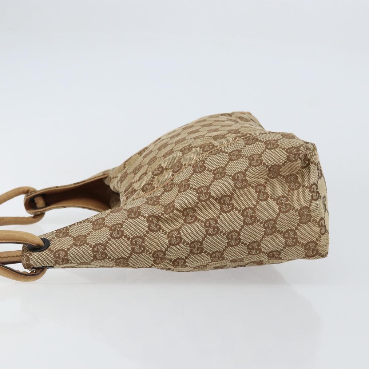GUCCI GG Canvas Shoulder Bag Beige 101333 Auth 156039