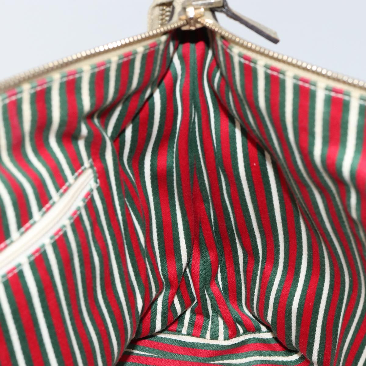 GUCCI GG Canvas Abbey Tote Bag Beige Gold 141470 Auth 156041