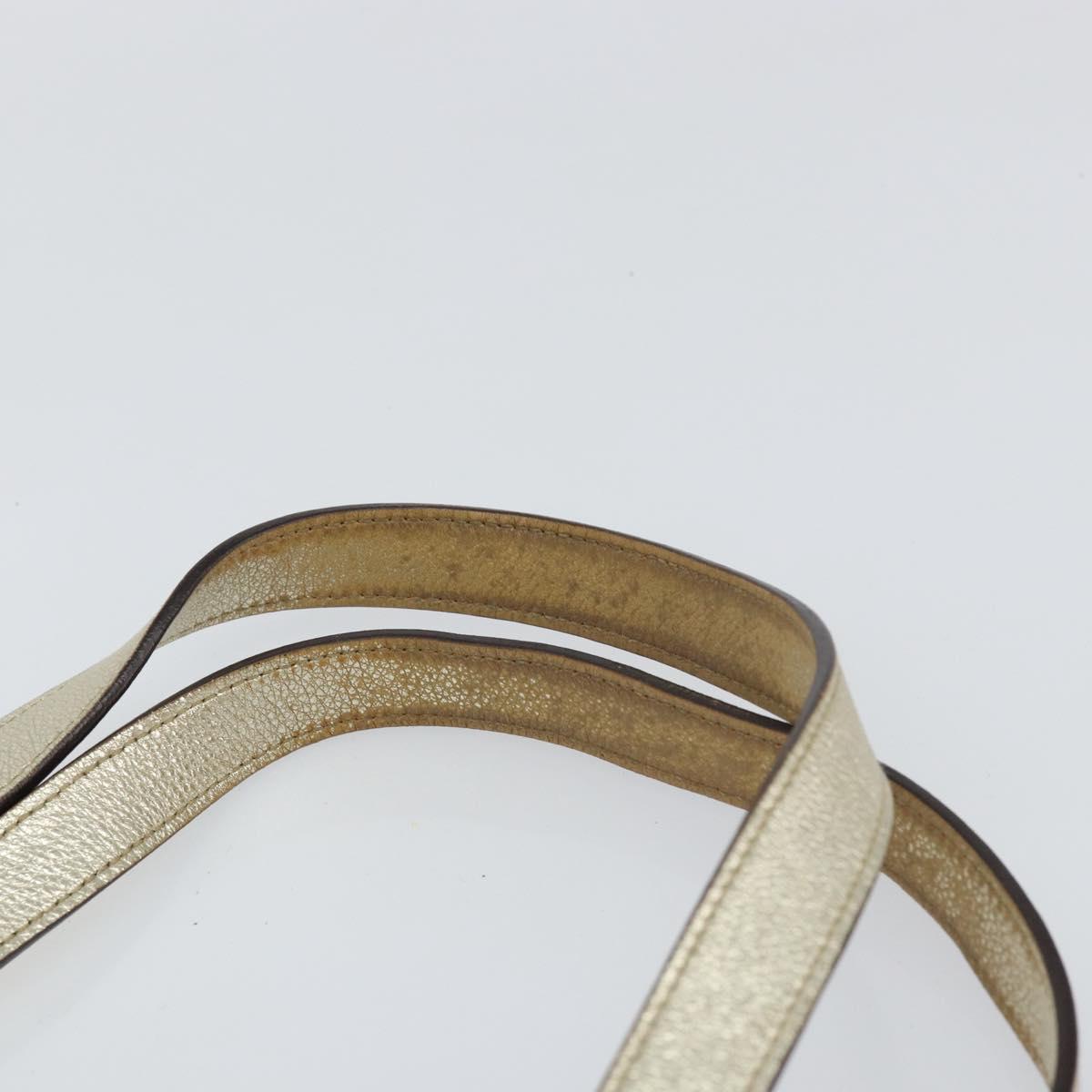 GUCCI GG Canvas Abbey Tote Bag Beige Gold 141470 Auth 156041