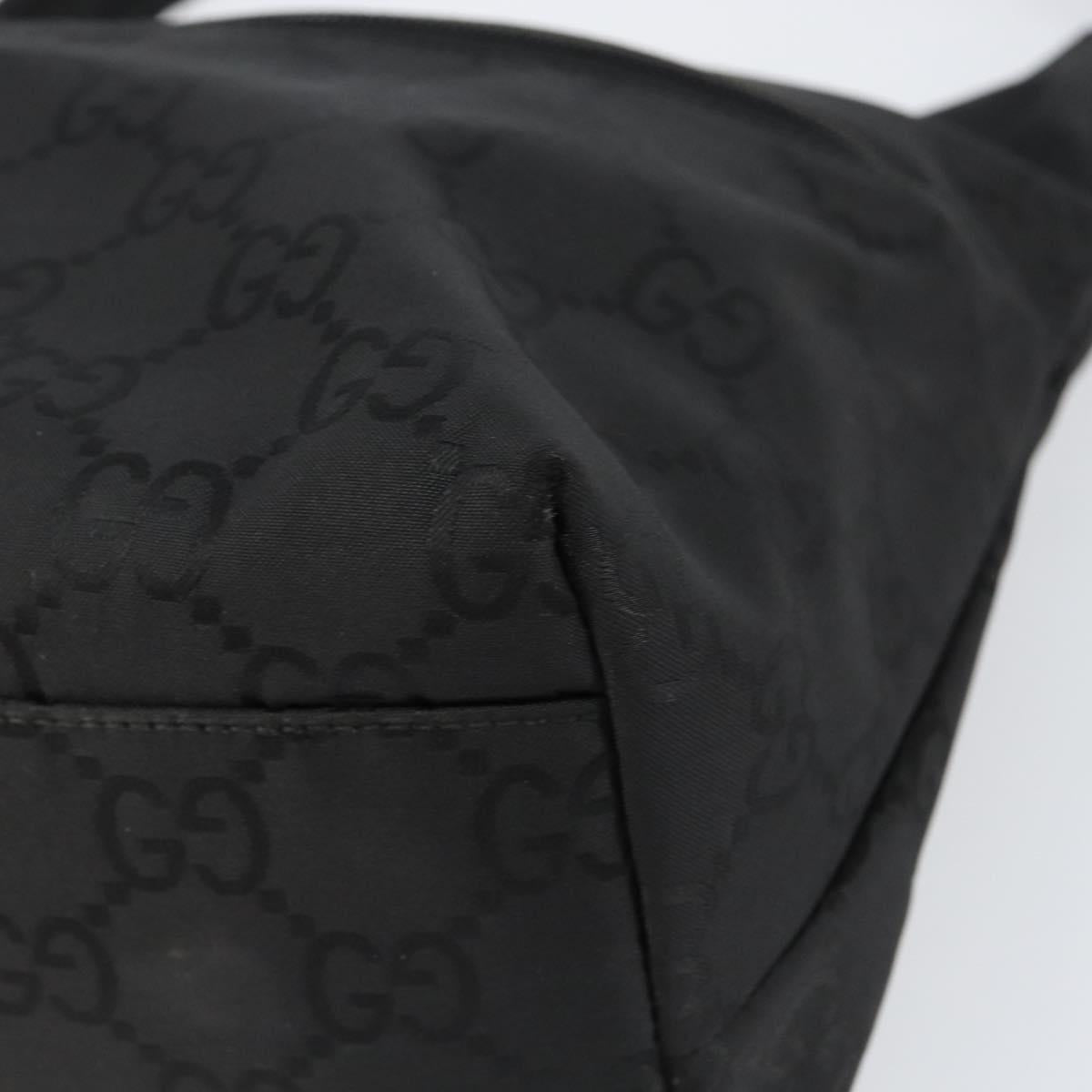 GUCCI GG Canvas Shoulder Bag Black 001 3386 Auth 156046