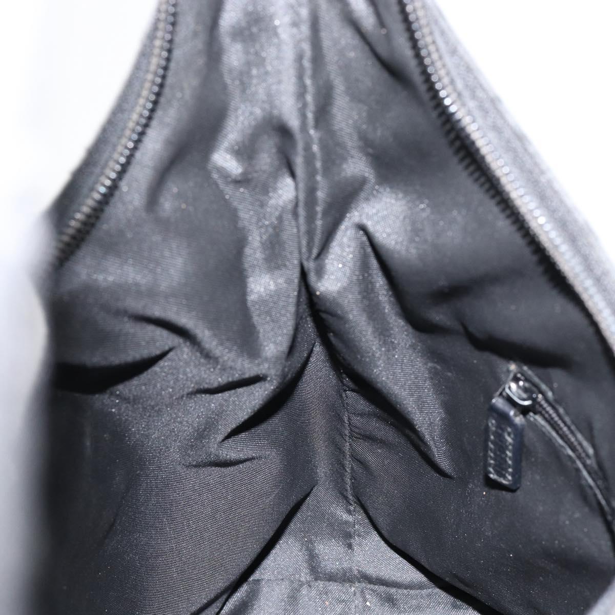 GUCCI GG Canvas Shoulder Bag Black 001 3386 Auth 156046