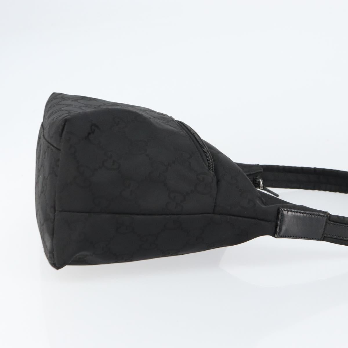 GUCCI GG Canvas Shoulder Bag Black 001 3386 Auth 156046