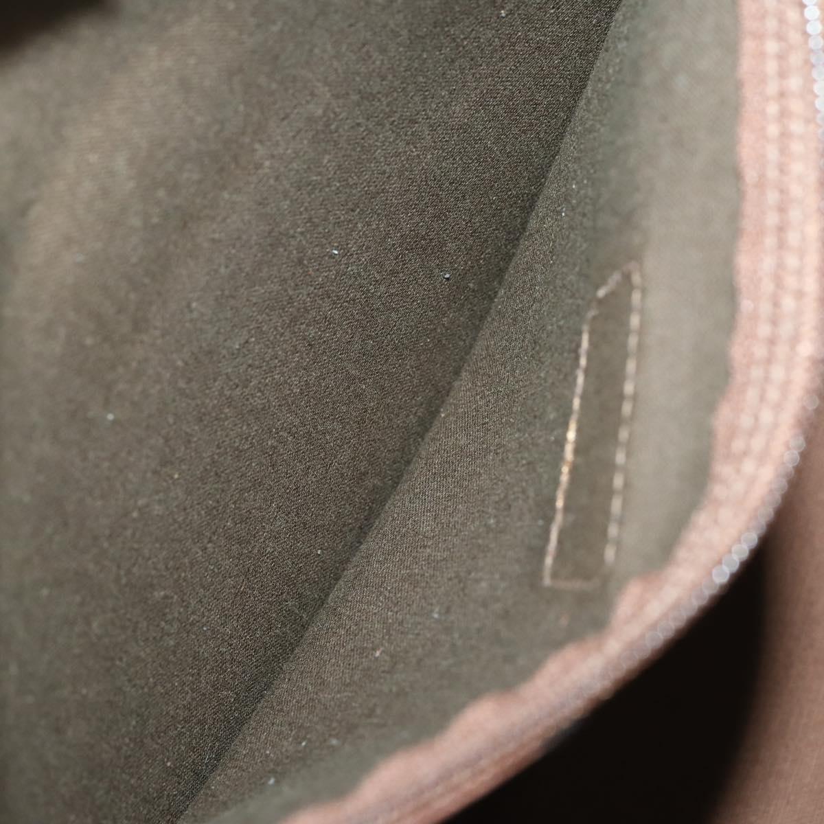 Burberrys Nova Check Boston Bag PVC Leather 2way Beige Gold Auth 156048