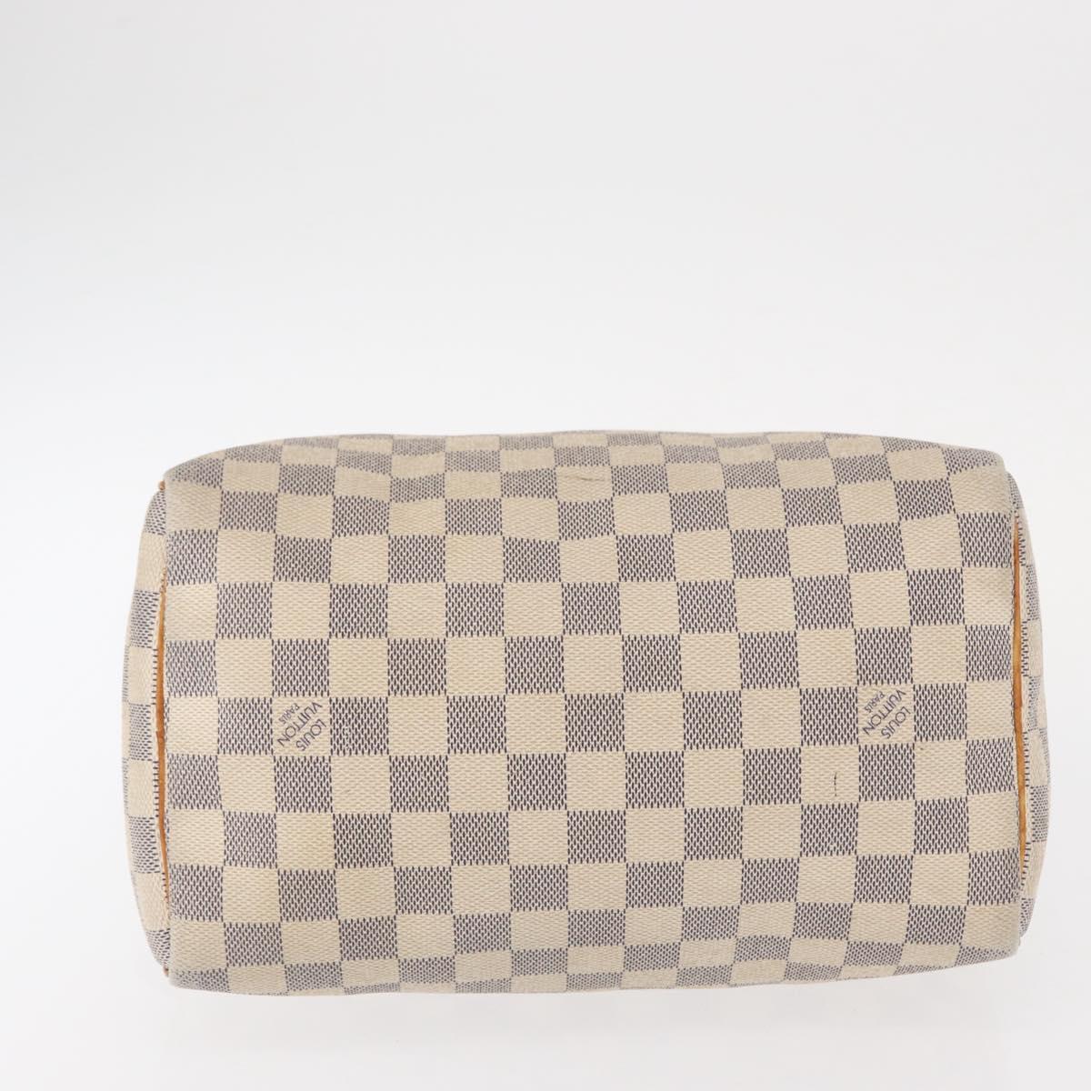 LOUIS VUITTON Damier Azur Speedy 25 Hand Bag N41534 LV Auth 156058